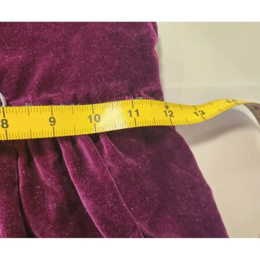 Vintage Gymboree‎ Girls Purple Velvet Rosette Dress 100% Cotton Size 3-4 Years